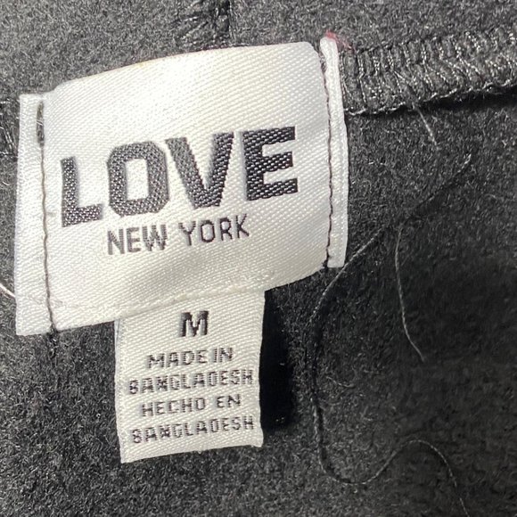 NEW I Love New York Rocks NYC Black 24/7 Hoodie M - Picture 2 of 2